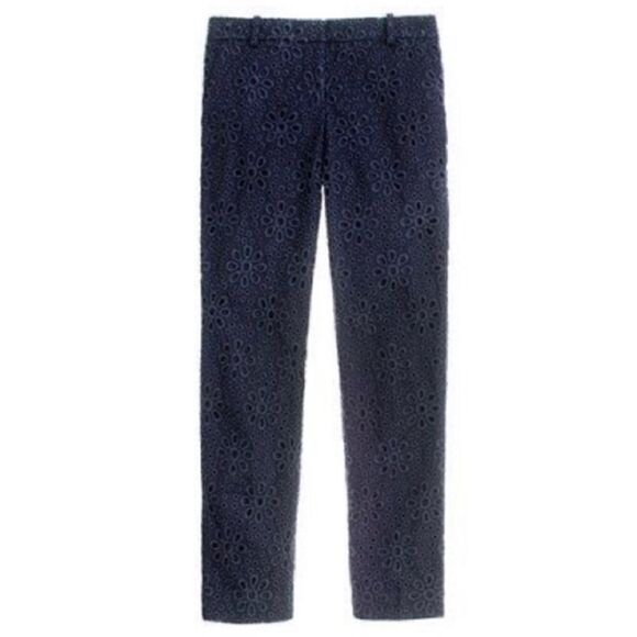 J. Crew Pants - J. Crew Cafe Capri in Daisy Eyelet Size 4 GUC